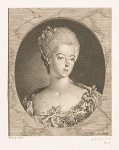 Portræt af Wilhelmina af Preussen af Daniel Nikolaus Chodowiecki