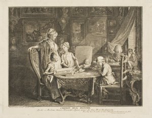 Kunstneren og hans Familie af Daniel Nikolaus Chodowiecki