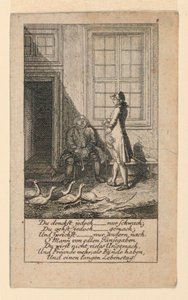 The Lazy and Weak-minded, Illustration for "Königl: Grosbrit [anian] genealogical calendar for the 1780 year Lauenberg by J.G. Berenberg" af Daniel Nikolaus Chodowiecki