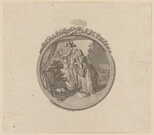 Titelvignet til ridderromanen „Palmerin von Oliva“ af Daniel Nikolaus Chodowiecki