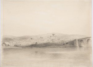 Hexham, ca. 1916 (trækul på papir)