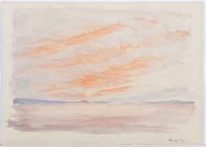 Holy Island, 1895 (blyant og wc på papir)