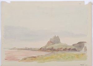 Holy Island, 1895 (blyant og wc på papir)