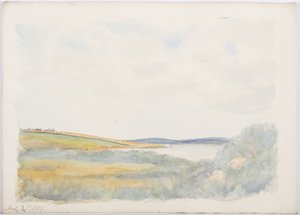 Holy Island, 1897 (blyant og wc på papir)