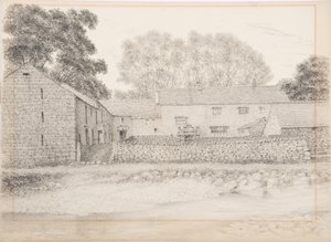 Merton Hall, Appleby, ca. 1916 (kul og blyant på kort)