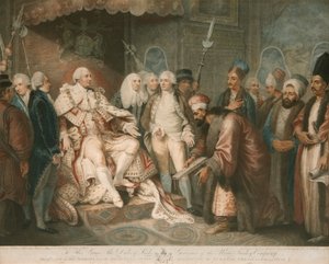 Kong George III tager imod den tyrkiske ambassadør