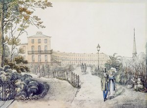 The Crescent, Cheltenham, 1821 af Daniel Thomas Egerton