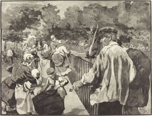 I Jardin des Plantes, 1889. af Daniel Urrabieta Vierge