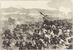 Slaget ved Plevna. 30. juli, Attack on the Heights..., 18831890. af Daniel Urrabieta Vierge