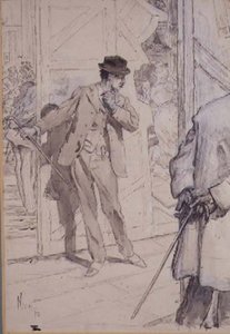 In the Wings (pen og vask) af Daniel Urrabieta Vierge