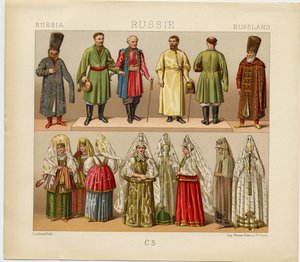 Russisk kjole, 1880