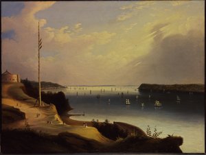 New York Harbour, ca. 1835 af Daniel Wadsworth