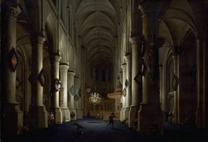 Det indre af en kirke