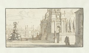 Plads foran et renæssancepalads