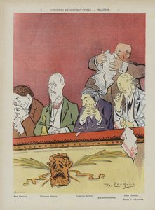 Konkurrence på Paris Conservatorium - tragedie. Illustration til Le Rire