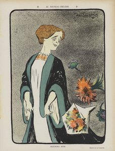Eleonora Duse, italiensk skuespillerinde. Illustration til Le Rire