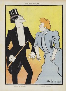 Den franske dramatiker og lobrettist Francois de Croisset og sangerinde og skuespillerinde Jeanne Granier.