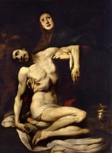 La Pieta-maleri af Daniele Crespi (1598-1630) Madrid fra det 17. århundrede, Prado-museet