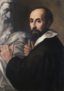 Portræt af en billedhugger, ca. 1625 (olie på lærred) af Daniele Crespi