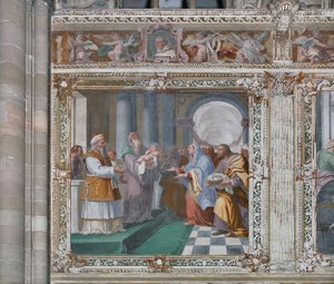 Præsentation i templet af Daniele Crespi