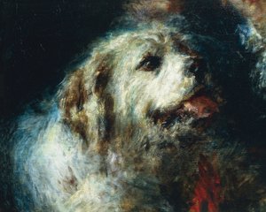 Troubetzkoy Boys with a Dog, af Daniele Ranzoni, detaljer af Danielle Ranzoni
