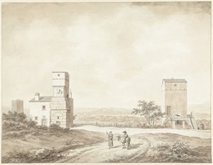 Ruinerne af Villa Adriana nær Tivoli af Daniël Dupré