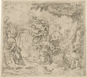 Eurydice dræbt af en slange af Daniël Herreyns (I)