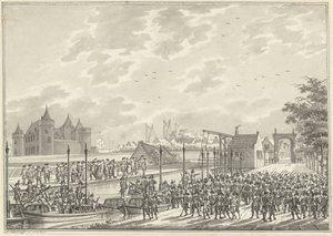 Ankomst af de bevæbnede borgere i Amsterdam i Muiden, 1787