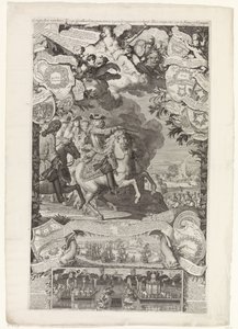 Allieredes sejr over franskmændene og spanierne, 1702 Erobringer af hendes høje allierede vandt mod Vranckrijck og Spanien i år 1702 / Conquestes des hauts Alliez remportée sur la France et L