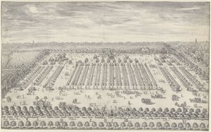Lejr ved Haag, 1742 af Daniël Marot (II)
