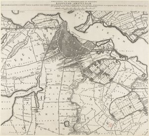 Kort over Amsterdam og omegn af Daniël Stopendael