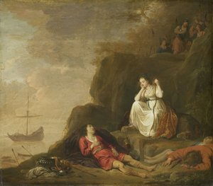 Theagenes og Chariclea af Daniël Thivart