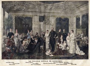 Kongehuset i Danmark (farvestik)