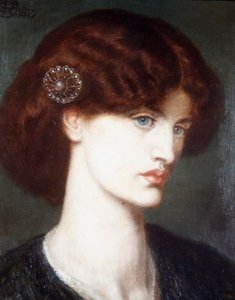 Beatrice, et portræt af Jane Morris af Dante Gabriel Charles Rossetti