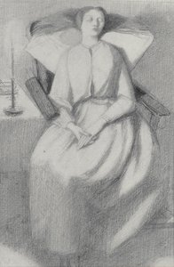 Elizabeth Siddal af Dante Gabriel Charles Rossetti