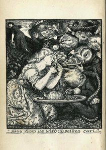 Frontispice af Goblin Market og andre digte af Christina Rossetti, 1861-1862 af Dante Gabriel Charles Rossetti