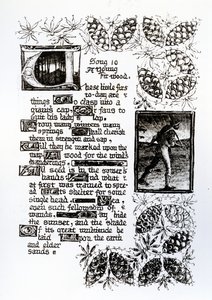 Belyst tekst fra Rossetti