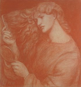 Lady Lilith (rødt kridt på papir)