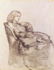 Portræt af Annie Miller af Dante Gabriel Charles Rossetti