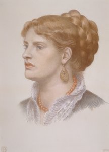 Portræt af Fanny Cornforth af Dante Gabriel Charles Rossetti