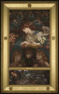 Den salige Damozel, 1875-78 af Dante Gabriel Charles Rossetti