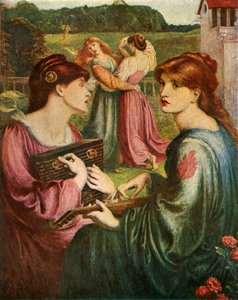 The Bower Meadow, 1850-1872, c1912 af Dante Gabriel Charles Rossetti