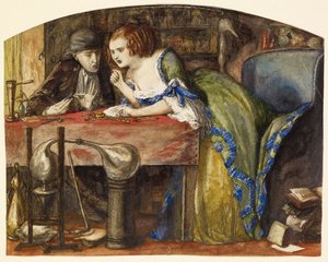 Laboratoriet af Dante Gabriel Charles Rossetti