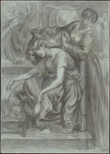 Desdemonas dødssang af Dante Gabriel Rossetti