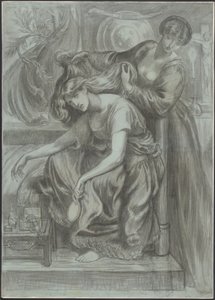 Desdemonas dødssang af Dante Gabriel Rossetti