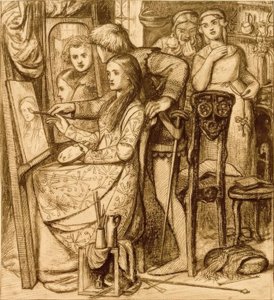 Kærlighedens spejl af Dante Gabriel Charles Rossetti