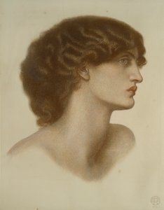 Mørk perle, 1871 af Dante Gabriel Rossetti
