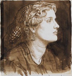 Portræt af Fanny Cornforth, c1860 af Dante Gabriel Rossetti