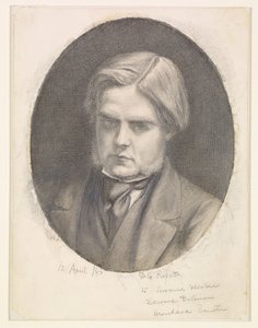 Portræt af William Holman Hunt (1827-1910) af Dante Gabriel Rossetti