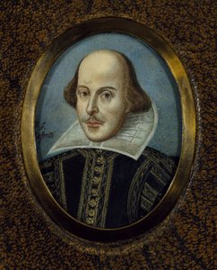 Portræt af William Shakespeare 1564-1616, ca 1865 af Dante Gabriel Charles Rossetti